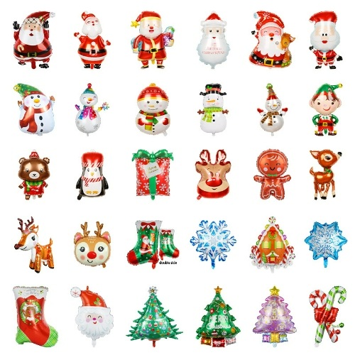 Mini Foil Balloons Merry Christmsa