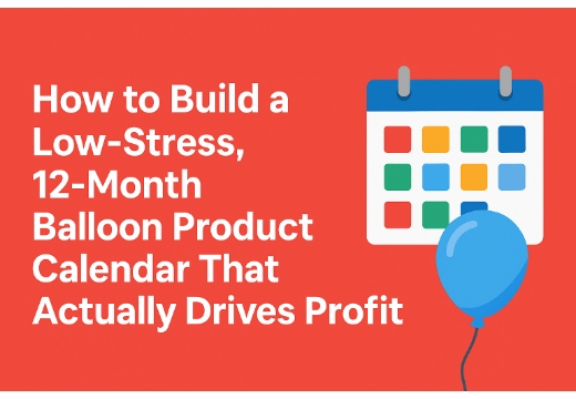 How to Build a Low-Stress, 12-Month Balloon Product Calendar That Actually Drives Profit