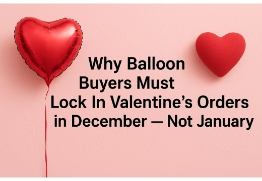 Why Balloon Buyers Must Lock In Valentine&rsquo;s Orders in December &mdash; Not January
