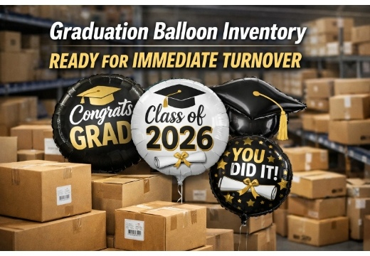 Graduation Balloon Inventory Ready for Immediate Turnover