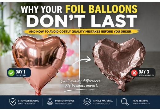Why Your Foil Balloons Don&rsquo;t Last (And How to Avoid Costly Quality Mistakes Before You Order)