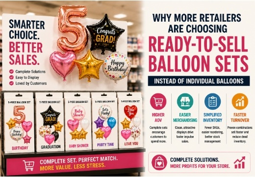 Why More Retailers Are Choosing Ready-to-Sell Balloon Sets Instead of Individual Balloons