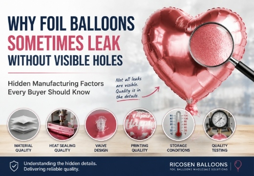 Why Foil Balloons Sometimes Leak Without Visible Holes: Hidden Manufacturing Factors Every Buyer Should Know